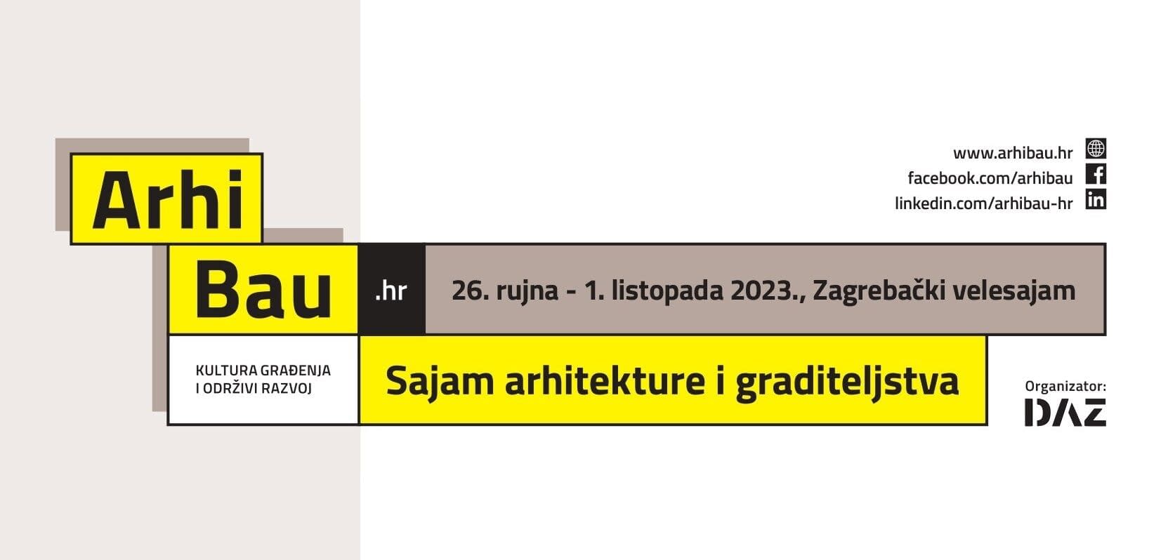 Predstavljamo ArhiBau.hr 2023 – Najveći sajam arhitekture  i graditeljstva u regiji